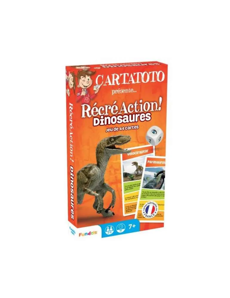 France Carte Cartamundi Cartatoto RécréAction Dinosaures - Jeu Éducatif Cheap