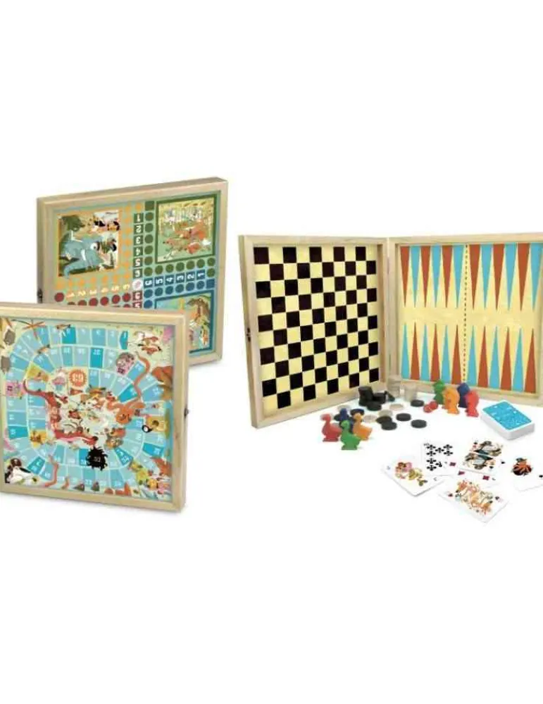 Vilac Coffret de jeux des mondes fantastiques en bois New