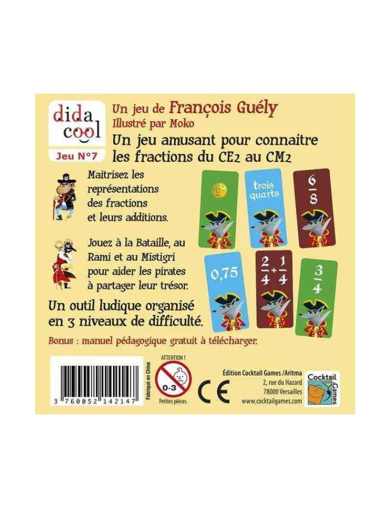 Cocktail Games Fractodingo - Dida Cool - Jeu Éducatif de Mathématique Best