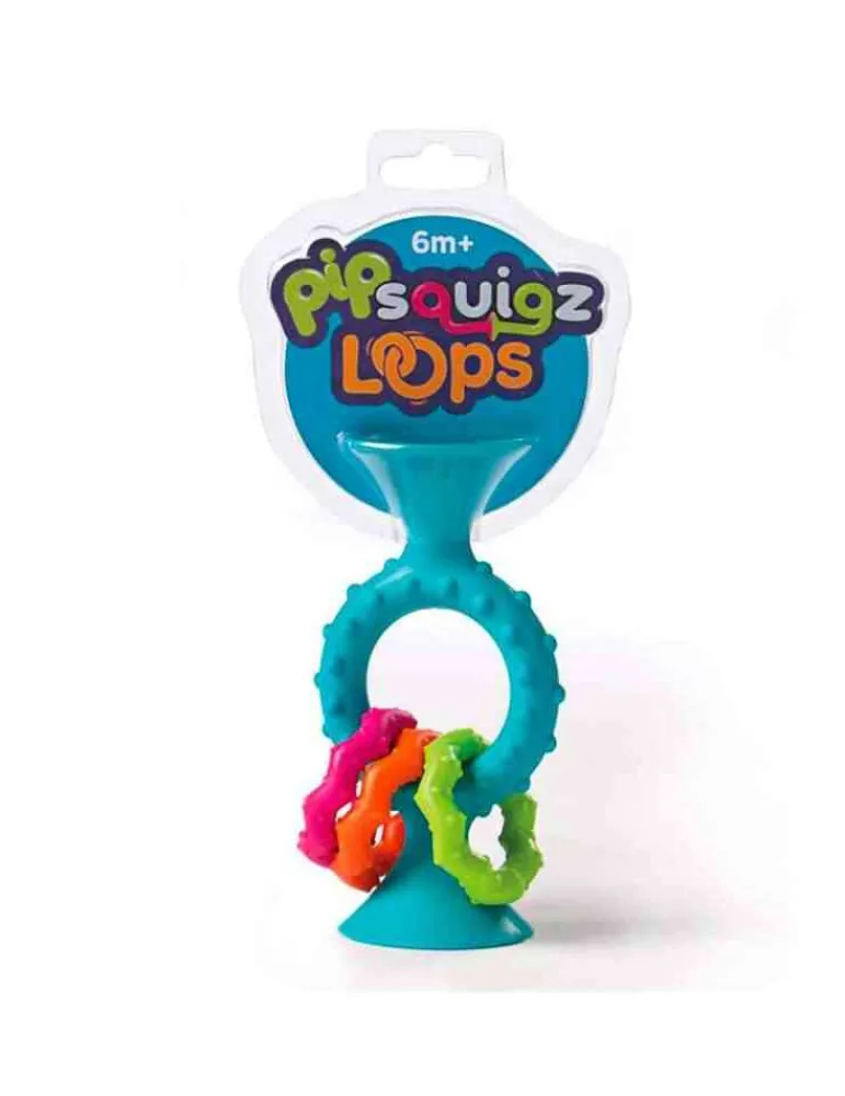 Fat Brain Toys Hochet PipSquigz Loops bleu - - jeu d'éveil Online