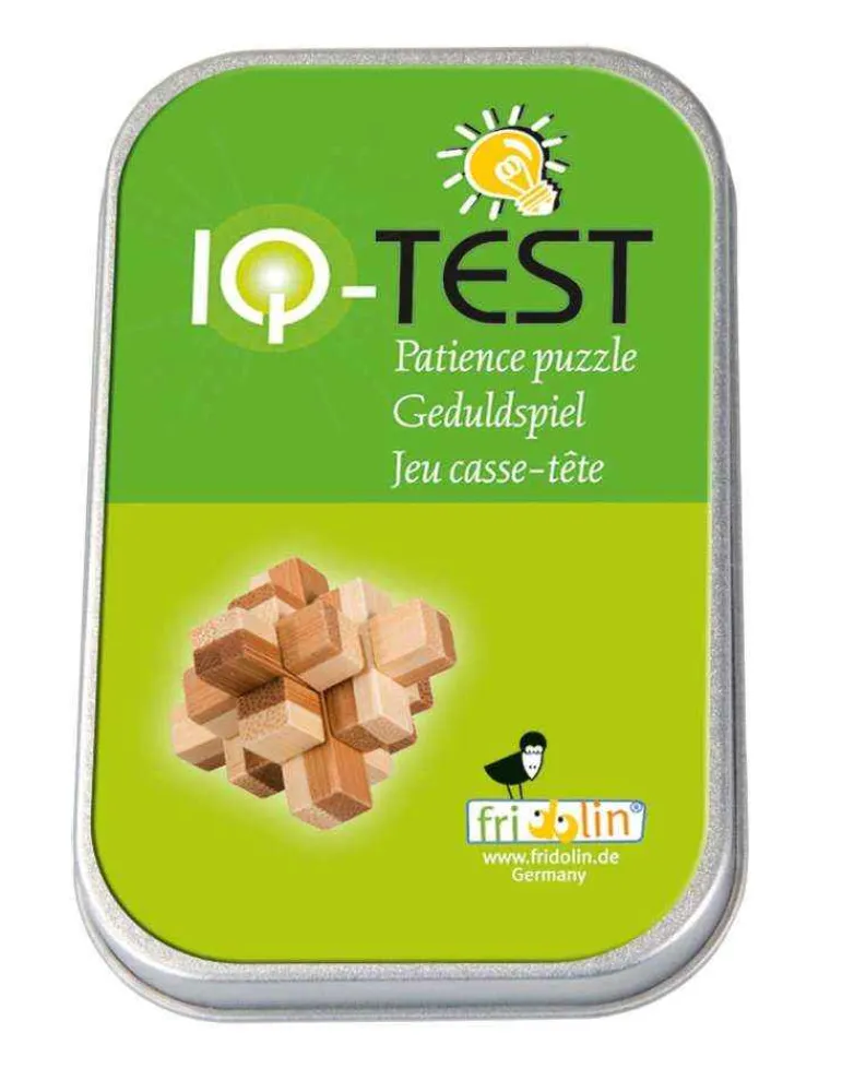 Fridolin IQ Test - Casse Tête 3D Puzzle Block 2- en Bambou Cheap