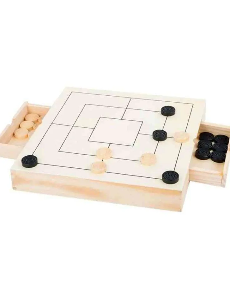 Small Foot Jeu d'échecs, dames et moulin en bois Best