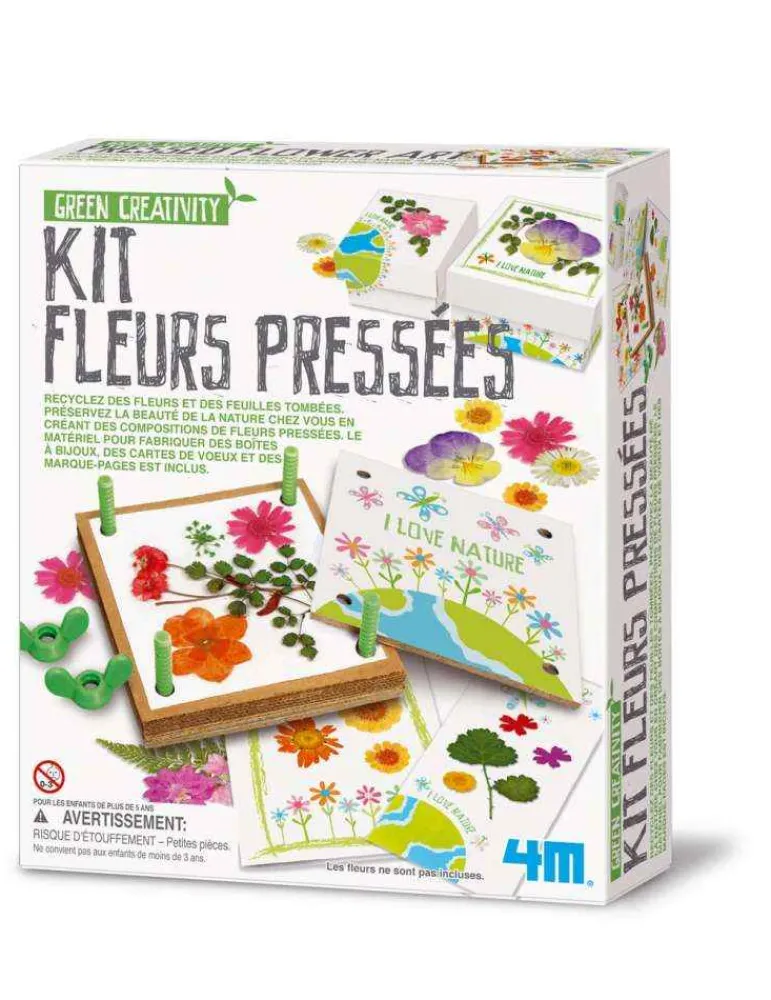 4M Kit fleurs pressées - - jeu écologique - jouet nature Best