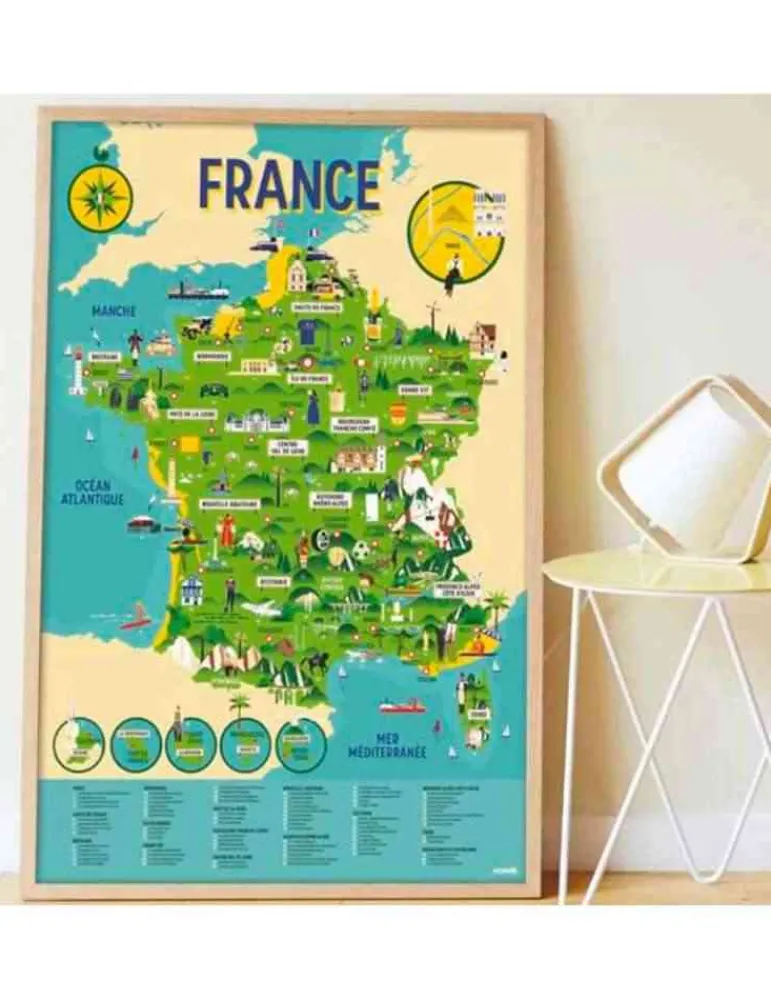 Poppik La carte de France Hot