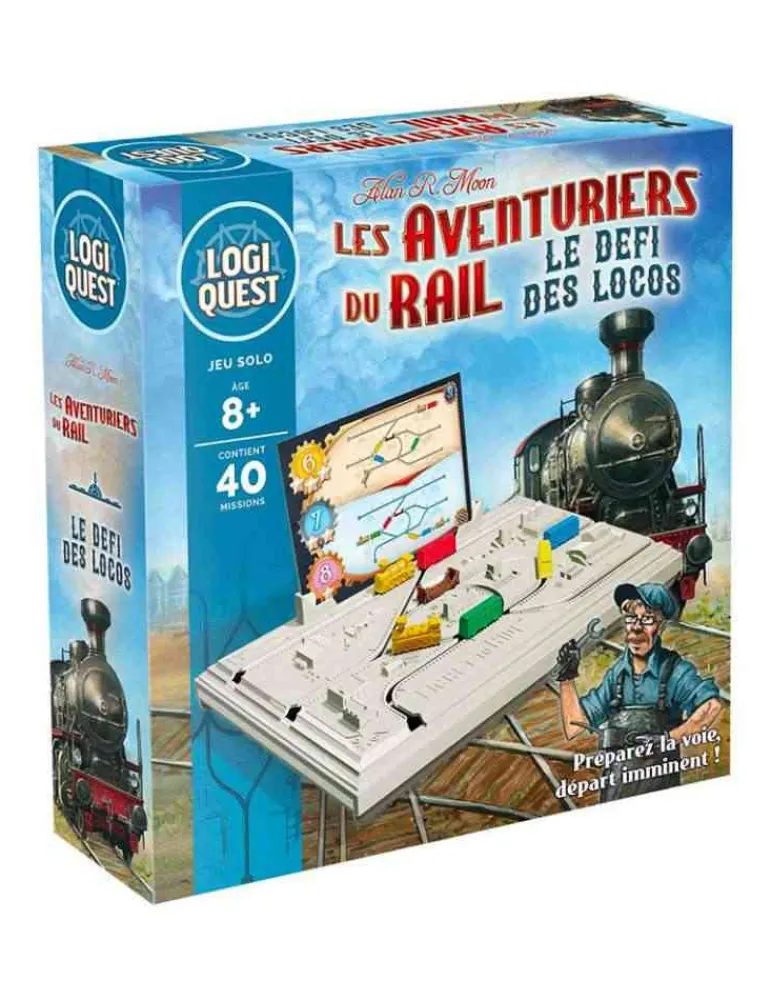 Asmodee Logiquest les Aventuriers du Rail le défi des locos Store