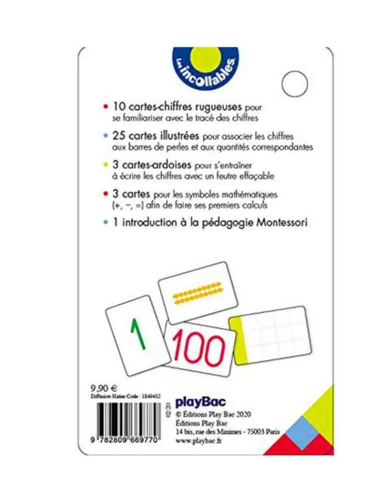 playBac Mes chiffres rugueux montessori - les incollables Online