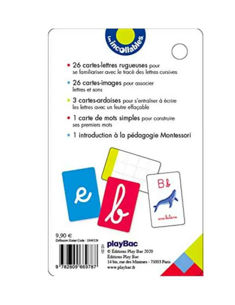 playBac Mes lettres rugueuses montessori - les incollables Discount