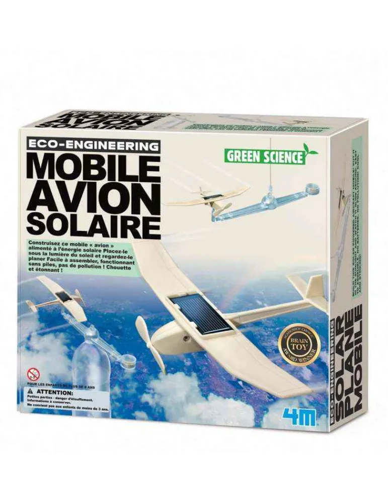 4M Mobile avion solaire - - kidzlabs - jouet scientifique écologique Shop