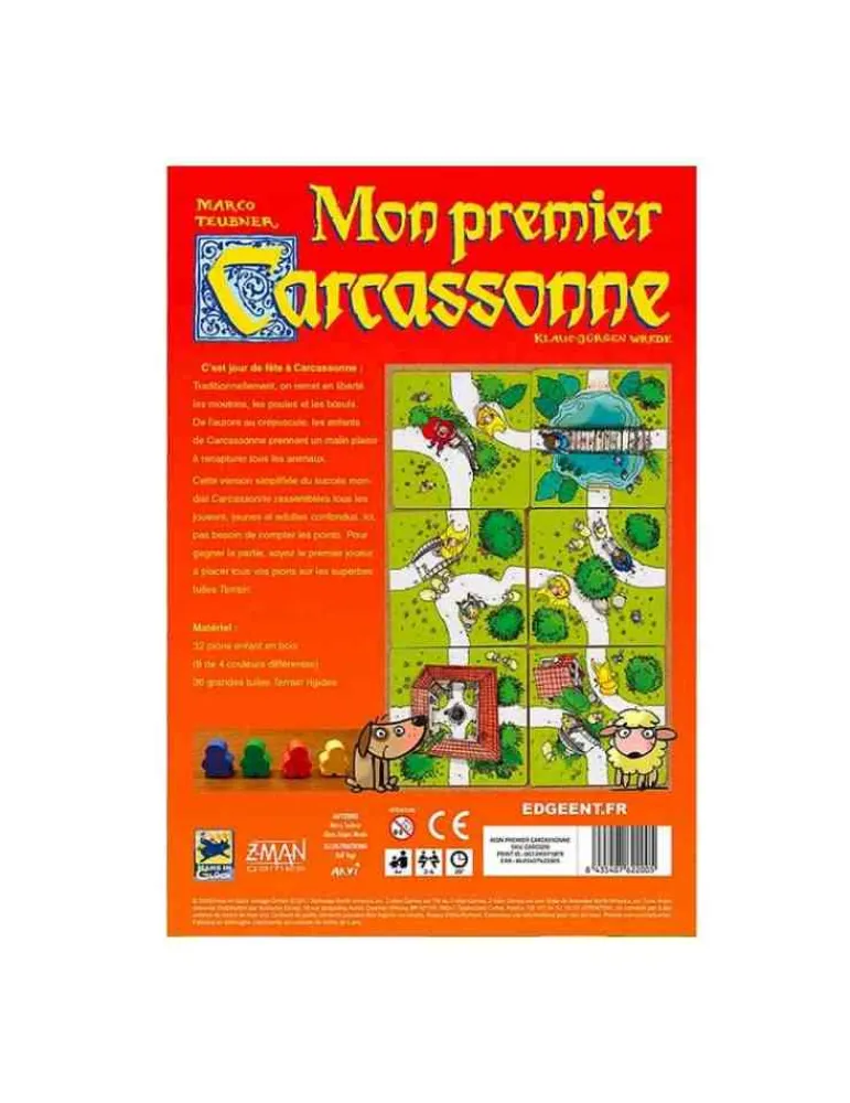 Asmodee Mon premier Carcassonne - jeu de société Discount