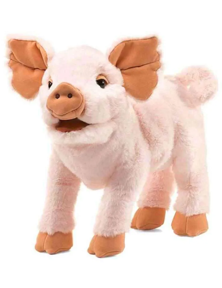 Folkmanis Peluche cochon marionnette Flash Sale