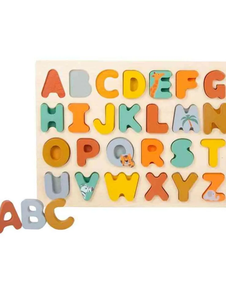 Small Foot Puzzle alphabet safari en bois Cheap