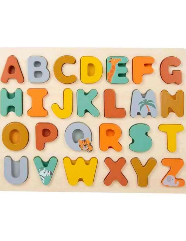 Small Foot Puzzle alphabet safari en bois Cheap