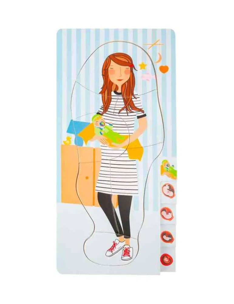 Small Foot Puzzle Anatomie de la Grossesse à étage en bois - Sale