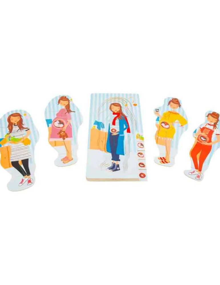 Small Foot Puzzle Anatomie de la Grossesse à étage en bois - Sale
