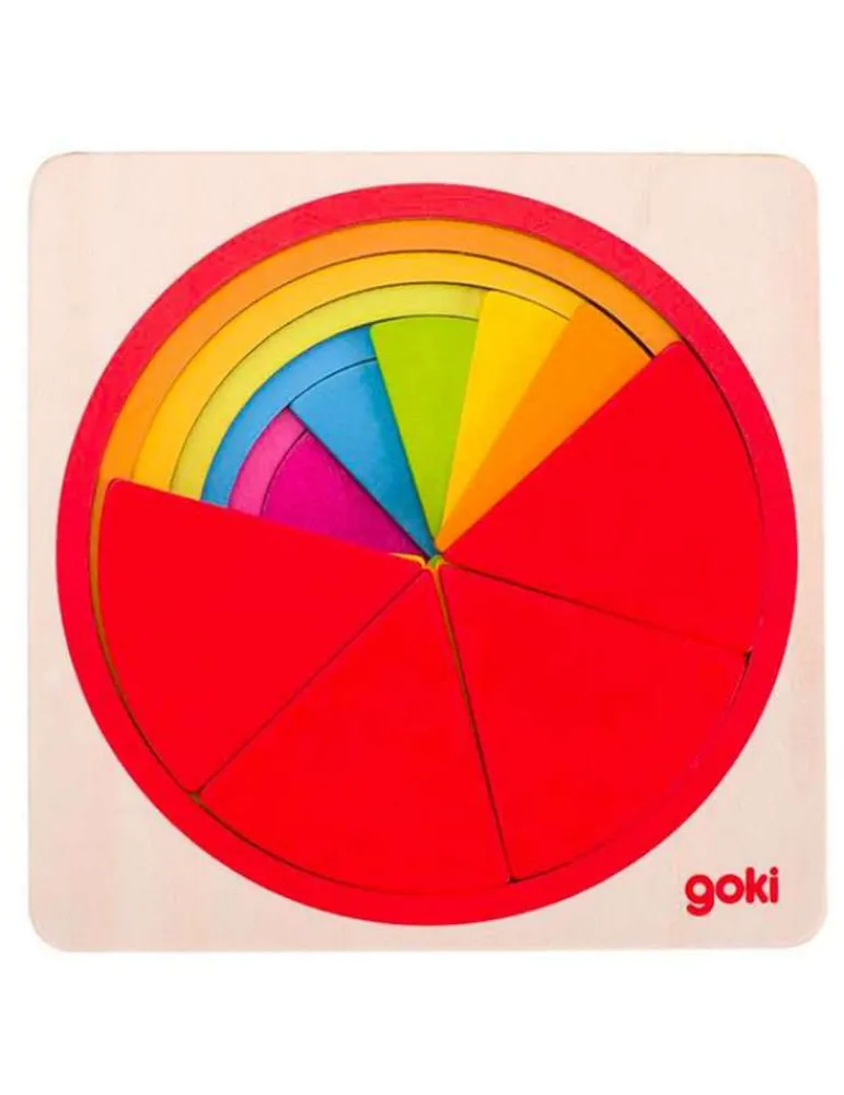 Goki Puzzle Cercle Fraction en Bois - Store