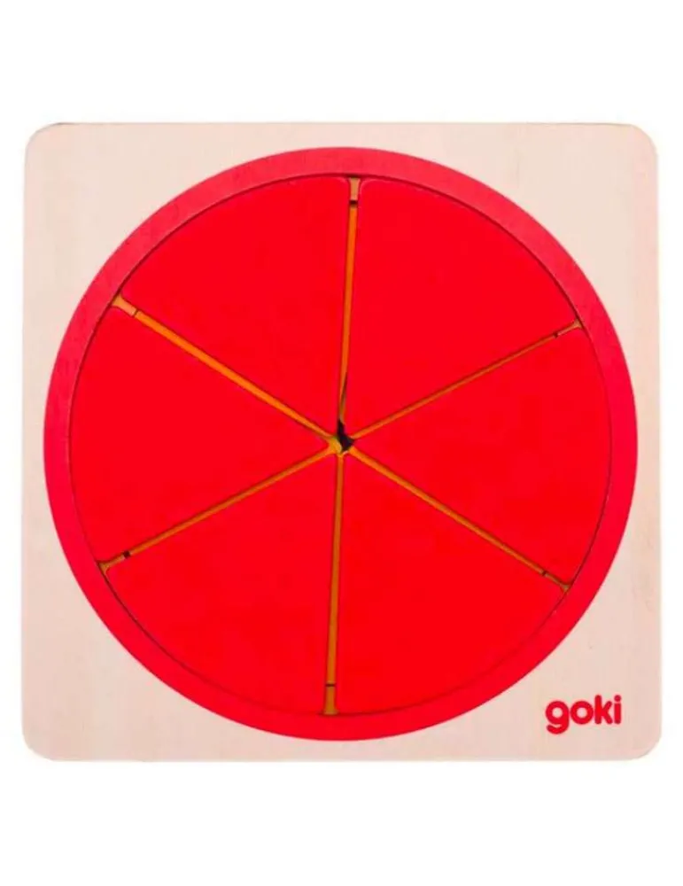 Goki Puzzle Cercle Fraction en Bois - Store