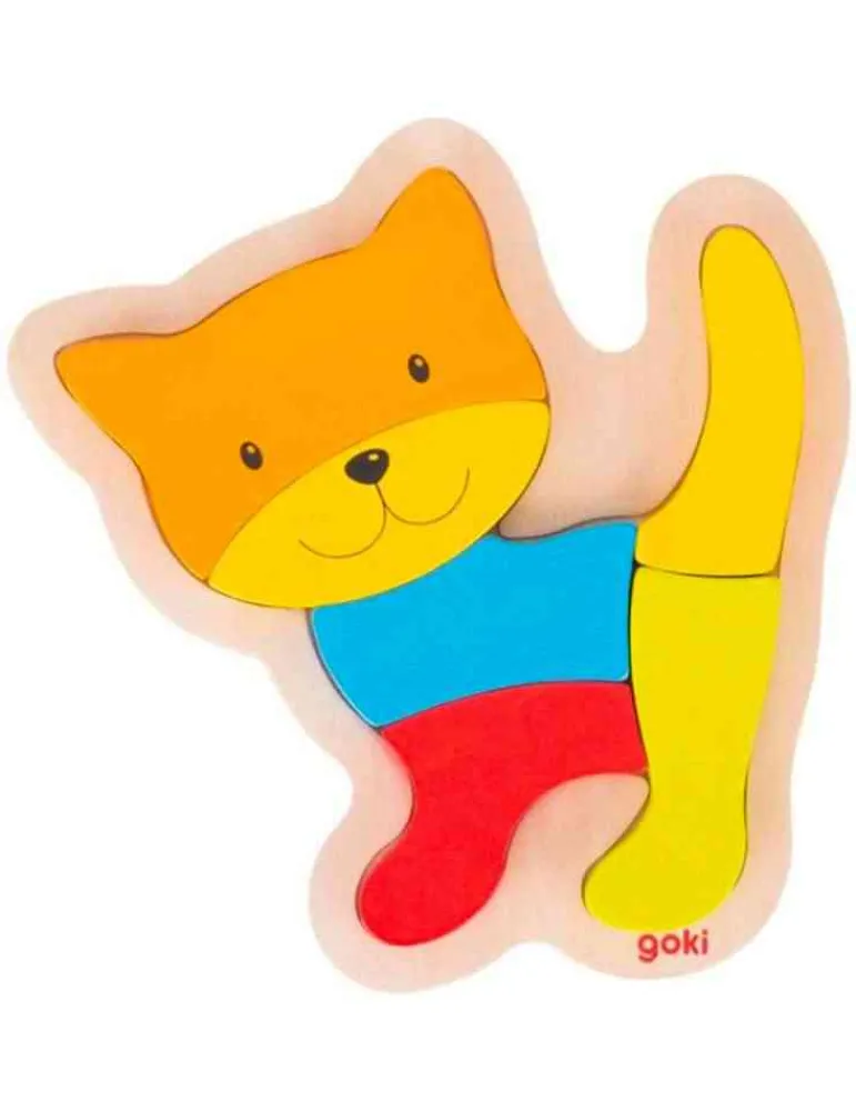 Goki Puzzle chat - Jeu en Bois - Shop