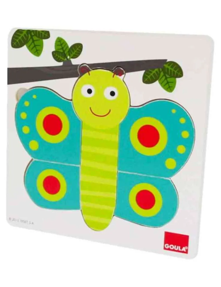 Goula Puzzle papillon trois niveaux - - jeu éveil montessori Sale