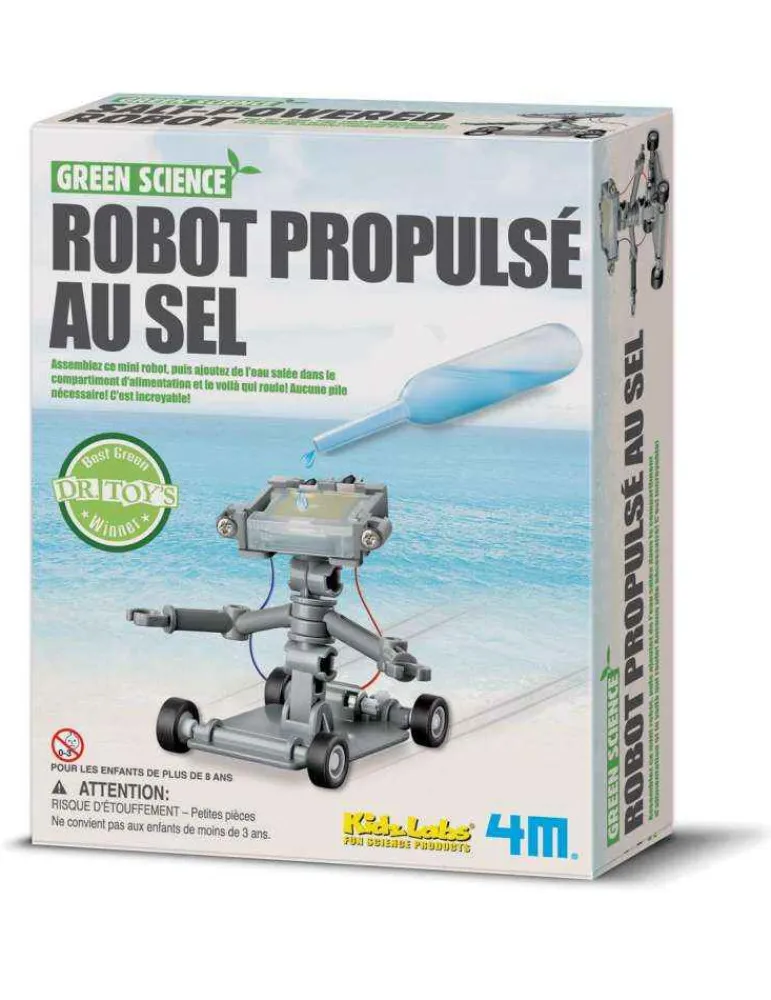 4M Robot propulsé au sel à construire - - jouet scientifique écolo Cheap