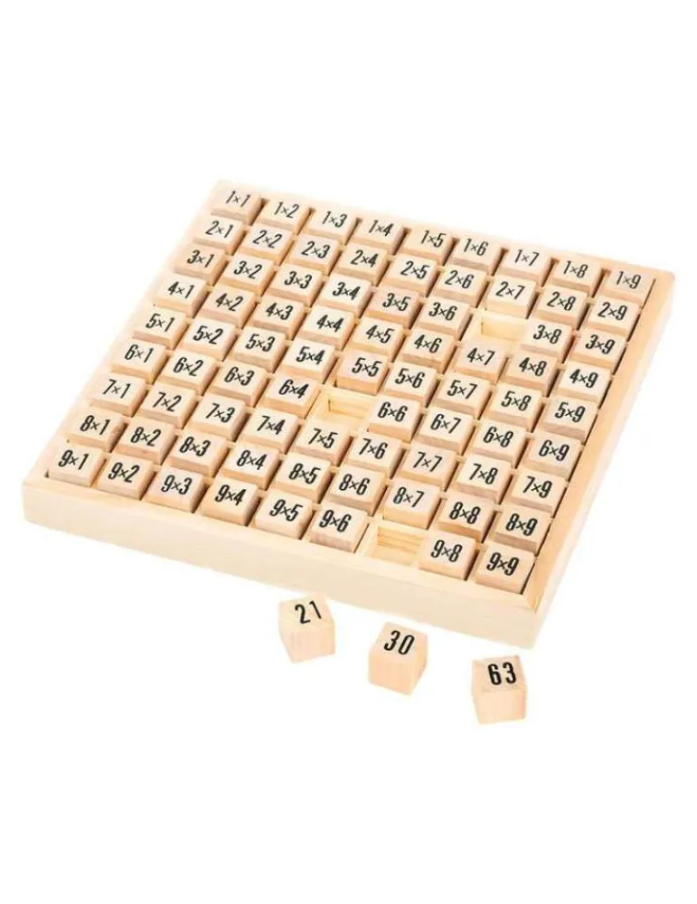 Small Foot Tables de multiplication bois naturel FSC Shop