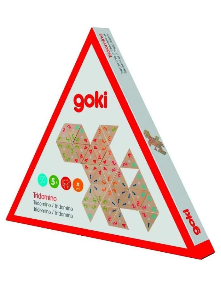 Goki Tri Domino - Jeu de Stratégie en Bois - Hot